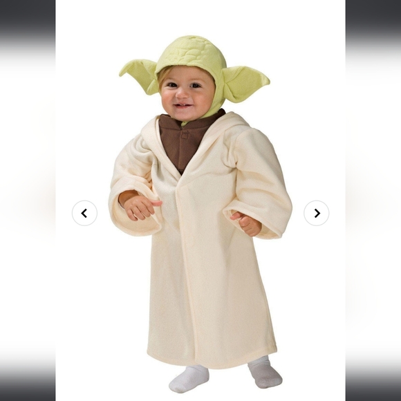 Star Wars Yoda Toddler 24 Months Child Costume Headpiece and Hooded Robe - Picture 1 of 10